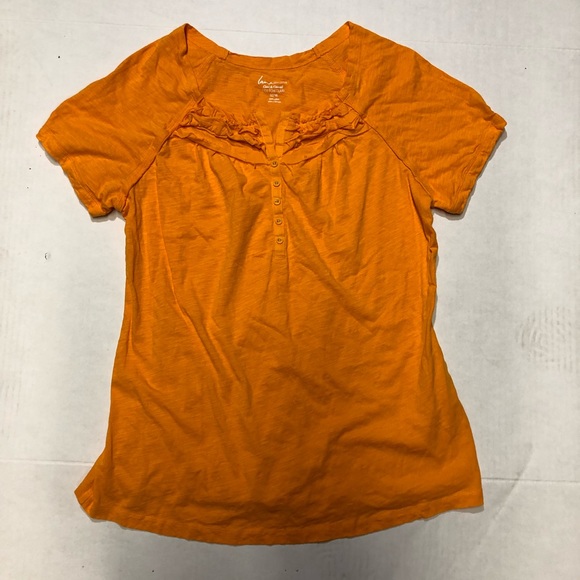 Lane Bryant Tops - 4/$20 Lane Bryant orange Henley tee